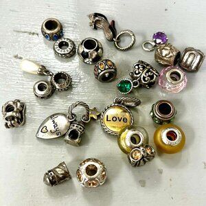 22 Sterling Silver and Silver Plated Miscellaneous Charms